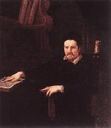 SACCHI, Andrea Portrait of Monsignor Clemente Merlini sf oil painting